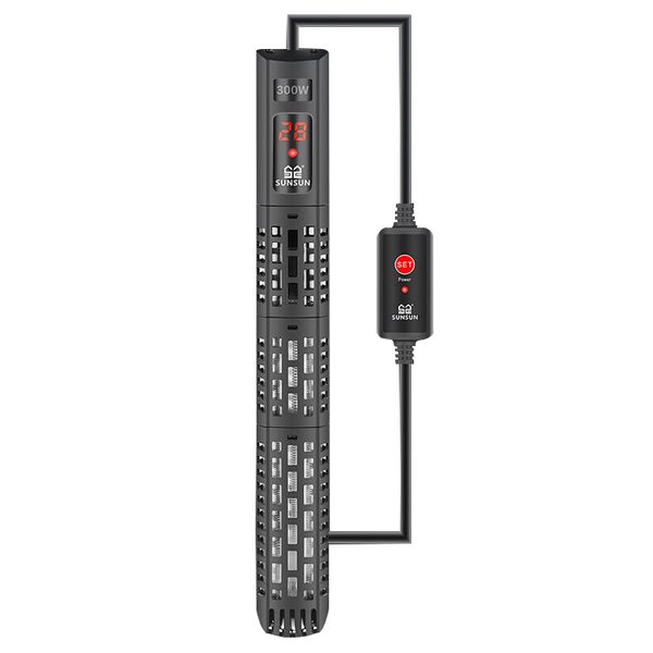 

sunsun aquarium heating rod intelligent lcd display digital adjustable constant temperature control fish tank submersible heater
