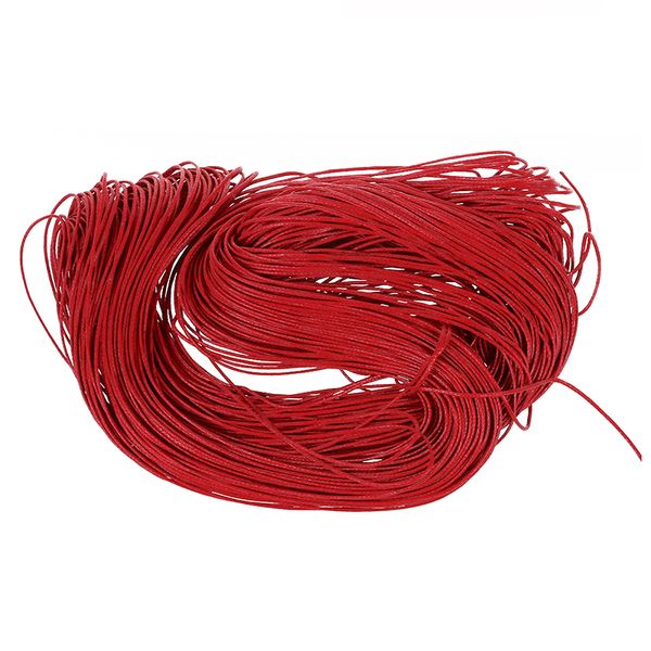 

новая 45-метровая вощеная шнуровка из хлопчатобумажного шнура-красный, Black;white