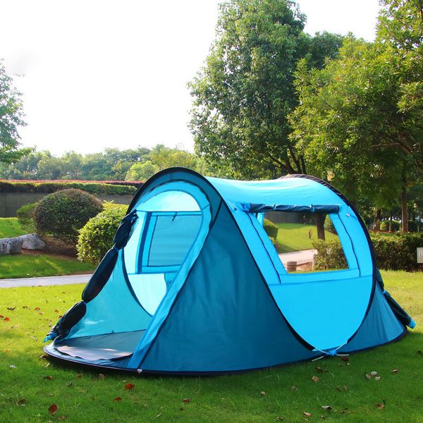 

outdoor throw tent outdoor automatic tents throwing up waterproof camping hiking tent waterproof large family windproof