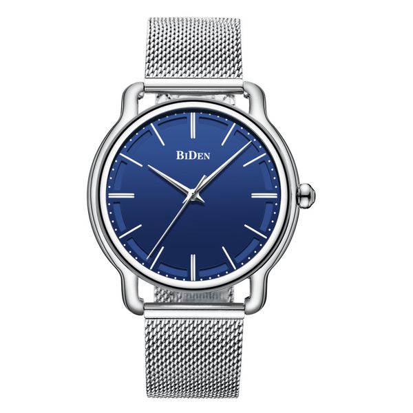 

мужские часы простые модные часы студент, Slivery;brown