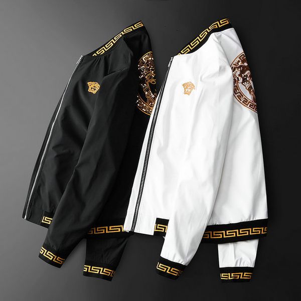 

mens versace мода продажа хорошо mens дизайнер роскоши mens wear autumn customized new pattern аутентичные человек свободное время куртка пе, Black;brown