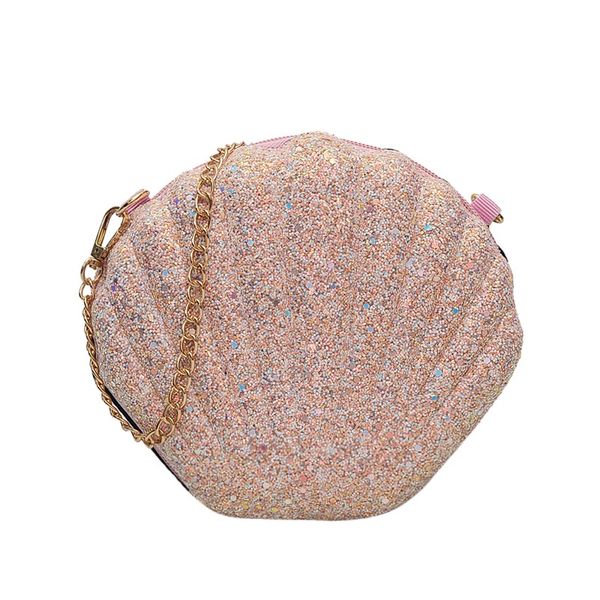 

summer sequins bags for women 2019 luxury female handbags fashion shell bag crossbody chains shoulder bag messenger bags