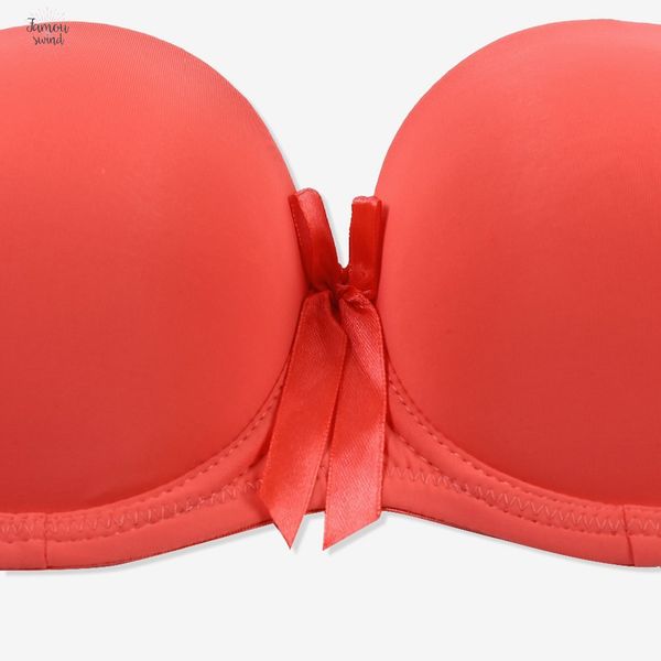 

2 женщины push up bra супер собирают smooth бюстгальтер сексуальное белье бесшовные бюстгальтер bralette intimates bow женского белья 4 цвет, Red;black