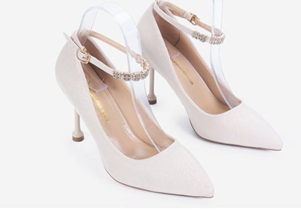 

women's shoes in spring and autumn high fine heel pointed end@b100, Black