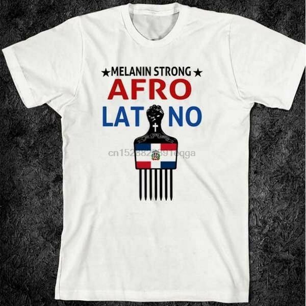 

dominican republic t-shirt afro-latino melanin strong republica dominicana flag cotton tee shirt casual printing, White;black