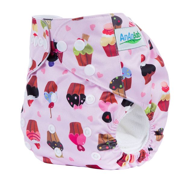 

ananbaby washable baby nappies  adjustable cloth diaper waterproof cartoon reusable new baby diaper/couche lavable ha005