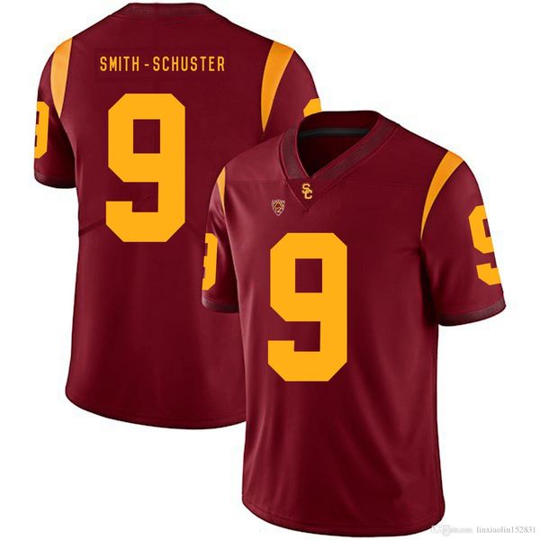 

juju smith-schuster #9 stitched mens usc trojans kevon seymour #13 justin davis #22 junior seau #55 white red ncaa college jersey, Black