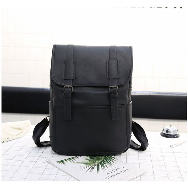 

mofft factory sell men shoulder bags pu leather quality leather bags fashion youth trending light big capacity backpacks 3colors