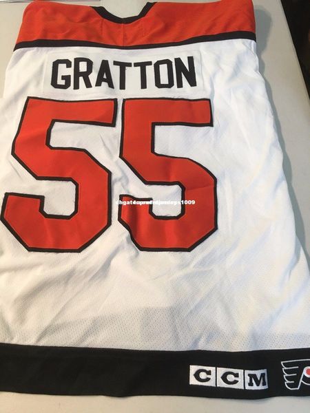 

custom chris gratton #55 philadelphia flyers retro ccm jersey mens personalized stitching jerseys, Black;red