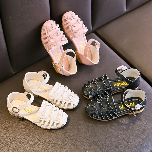 

hollow out sandals girls toddler kids baby princess shoes solid casual shoes sandals buty dziewczynka girls summer sandaly, Black;red
