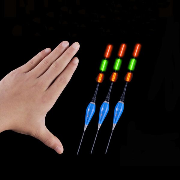 

shallow water carp&crucian night fishing float led electric float light fishing tackle luminous electronic float+cr425 battery