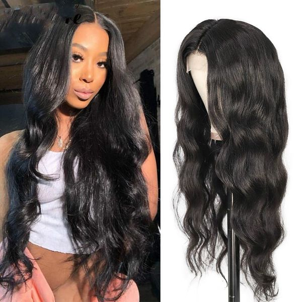 

lace front wig with baby hair malaysia human hair wig body wave for black women