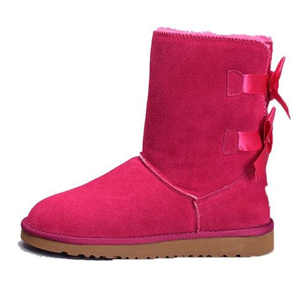 

2o2o bow-knot new arrived womens australia wgg triple black red classic girl snow boots women shoes ankle boot leather shoe size 5-12