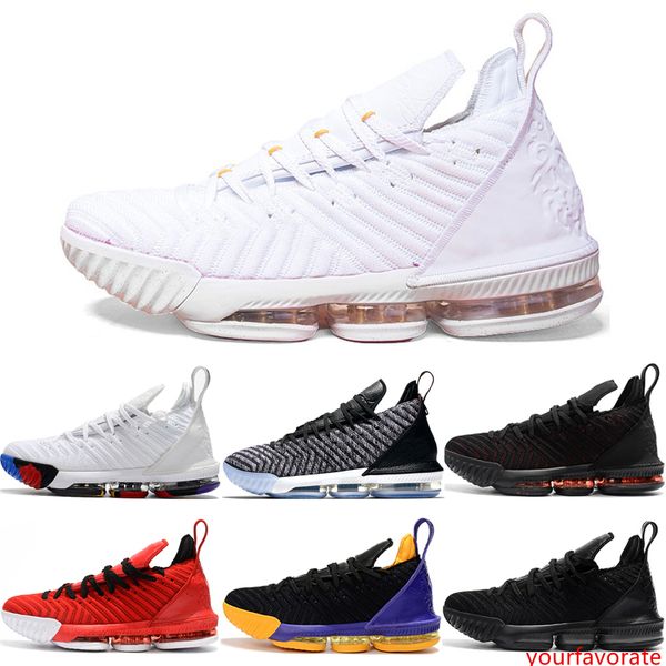 

лучшие качества о.г. mens 16 16s баскетбол обувь классический тройной черный белый свежие разводят lakers 1 thru 5 oreo lakers спортивные тр