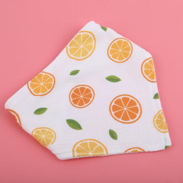 

2 pcs/set kids cotton feeding meal colla burp cloths for boy&girl apron infant printing bibs baby soft bib saliva dripping bibs