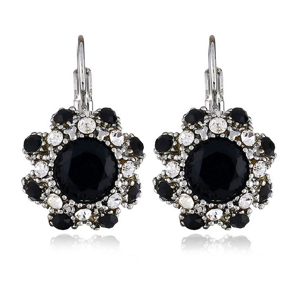 

explosive national style jewelry european and american popular resin earrings fashion flower retro earrings small jewelry, Golden