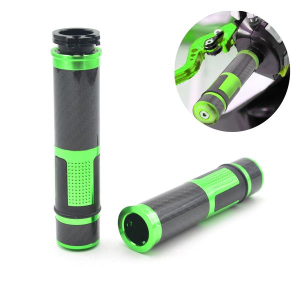 

universal motorcycle 22mm 7/8" carbon fiber handle bar hand grips bar ends for diavel husqvanrna aprilia