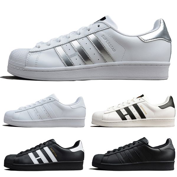 

Superstar Women Men Casual Shoes White Black Green Silver Superstars 80s Pride Super Star Cheap Designer Trainer Sport Sneakers Size 5-10