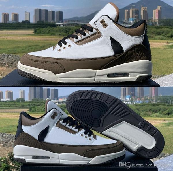 

3 iii og travis scotts cactus jack gray black mens basketball shoes 3s trainers sports sneakers baskets jumpman boys zapatos des chaussures