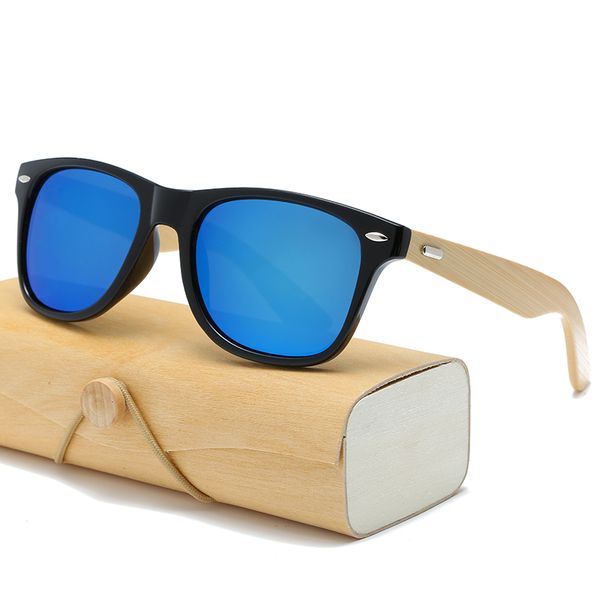 

17 color wood sunglasses men women square bamboo women for men mirror sun glasses retro de sol masculino 2020 handmade, White;black