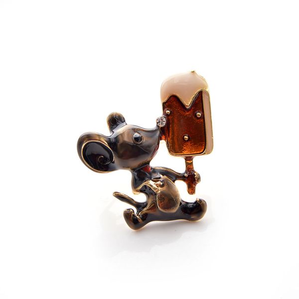 

cindy xiang cind xiang 3 colors enamel animal brooch the cute mouse brooch holding this popsicle is suitable for female children