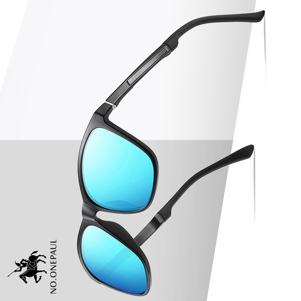 

no.onepaul sun glasses male for men fashion womens pilot sunglasses men polarized metal frame anti-glare mirror lens fishing, White;black