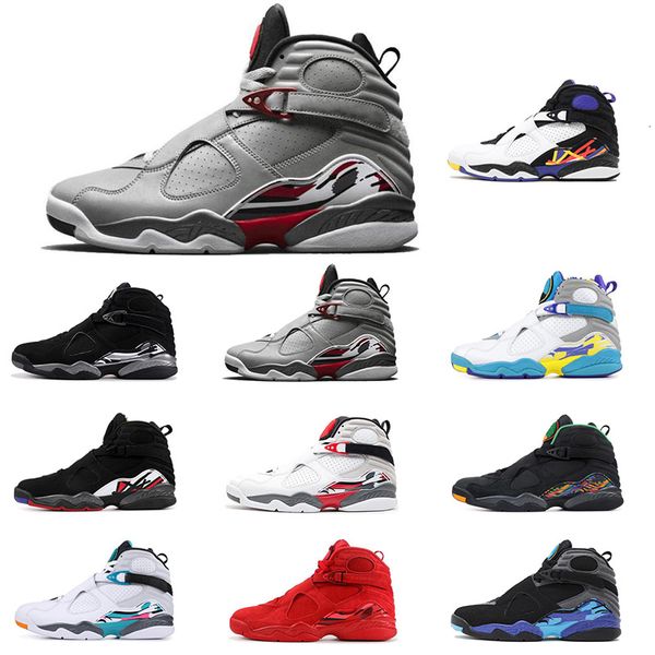 

8s basketball shoes 2019 sports aqua white valentines day reflective 3m bugs bunny 8 mens trainers running shoes