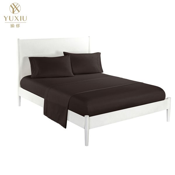 

yuxiu bedspread coverlet sets flat fitted sheets pillowcases plain solid brushed twin full  king bedding set bed linens