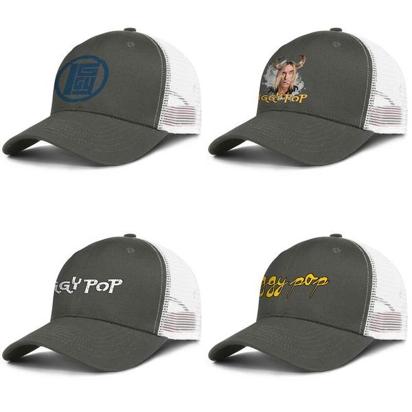 

iggy pop gimme danger mens and women adjustable trucker meshcap golf cool cute baseballhats real wild child a million in prizes, Blue;gray