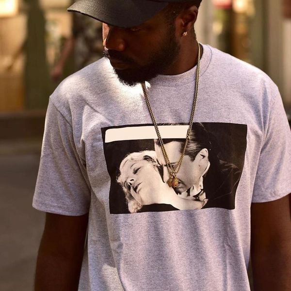 

supreme 19ss коробка с логотипом бела лугоши тройник мода vampire печатный футболка хип-хоп простые мужчины женщины лето с коротким рукавом, White;black