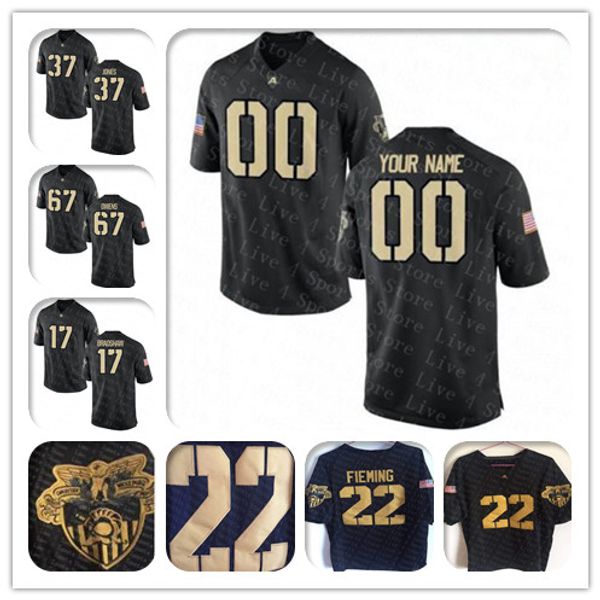 

custom ncaa 2020 men's army black knights football jersey asberry kelvin hopkins jr. darnell woolfolk andy davidson james gibson kell w