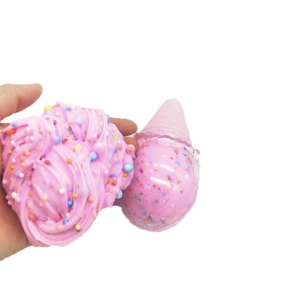

ice cream mixing cloud fluffy stretchy slime clay mud safe washable stress relief adults kids crystal clay toy l1216