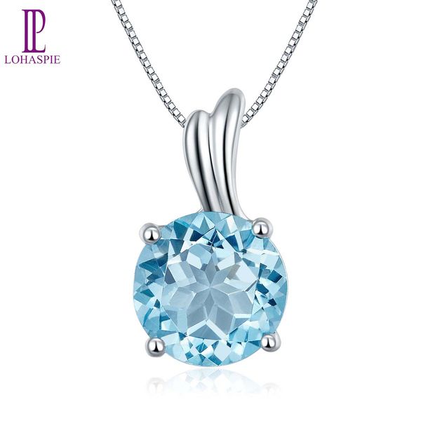 

1.8 ct натуральный аметист небесно-голубой топаз кулон драгоценный камень стерлингового серебра 925 крыло ожерелье для женщин подарок изыска, Silver