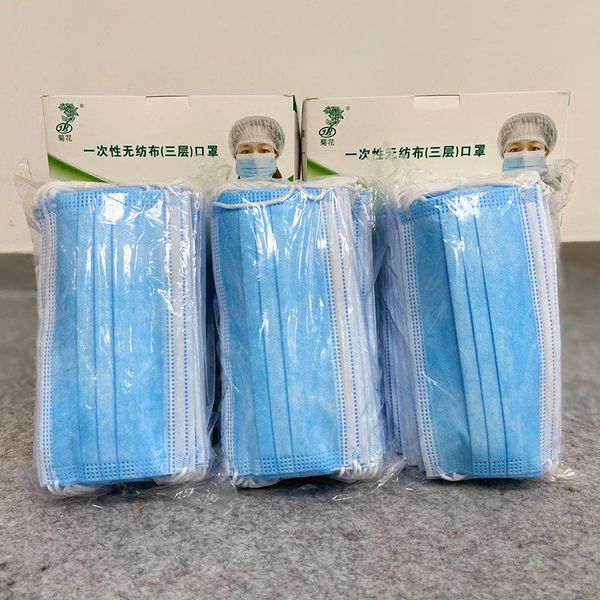 

top sell free shopping 50pcs dhl одноразовые маски для лица 3-слойные противотуманные маски для рта мужчины и женщины доказательство спрей ф