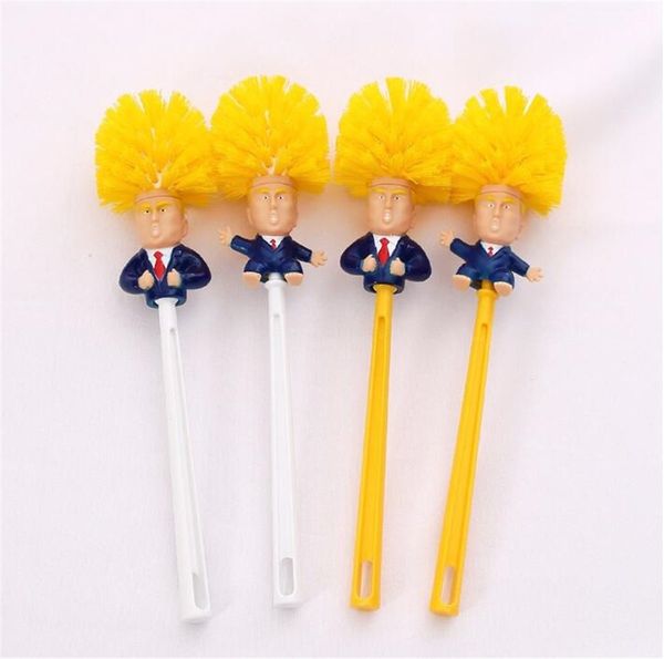 

creative toilet cleaning toilet trump brush holder set stainless steel trump brush holder set durable clean wall mount bathroom accessory#17