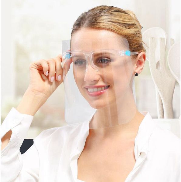 

novelty kitchen cooking double-sided anti-fog anti-oil splash clear face mask face shield protector cooking protective face tools