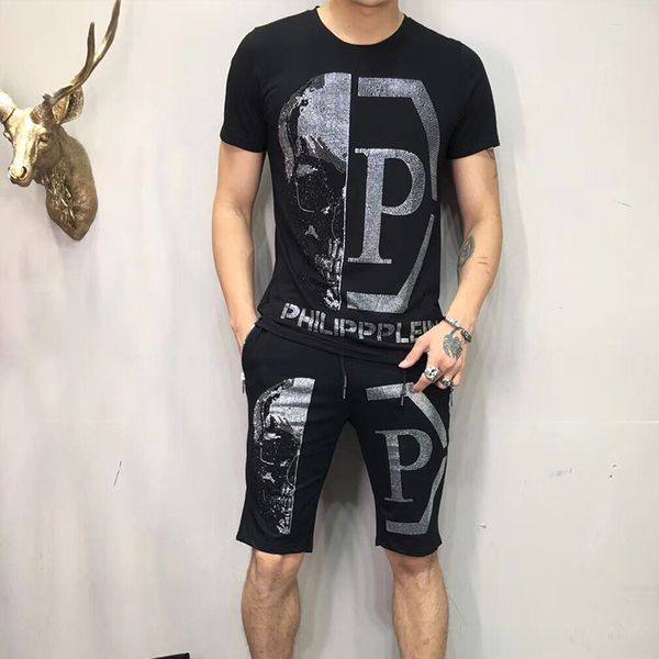 

P brand men t hirt hort leeve o neck de igner clothing ummer fa hion ca ual hip hop luxury top tee kull punk tirt a ia ize m 3xl