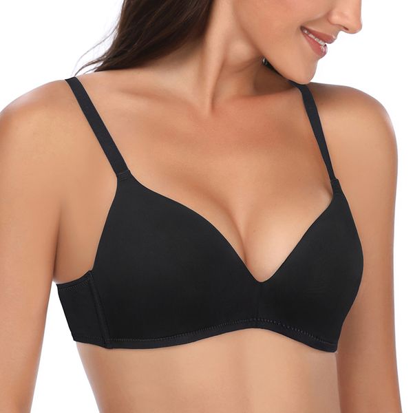 

push up bra for women 3/4 cup lingerie plus size bra for girls wirebrassiere bras black underwear intimates padded, Red;black