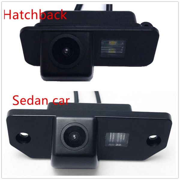 

zoyoskii focus 2 hatchback sedan or universal rear view reverse camera backup hd parking assistance camera with 12 led light car