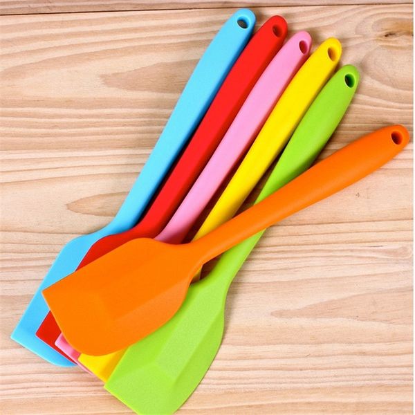 

heat resistant flexible silicone spatulas cake spatula multi-purpose scraping baking scraper cooking tool kitchen accessories