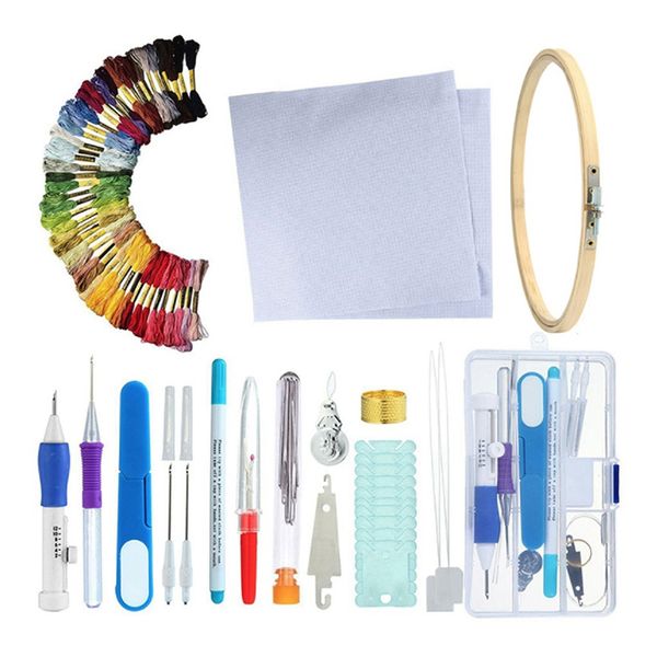 

diy волшебная вышивка шить удар инструмент игла шить удар ручкой устанавливает diy ремесло швейные инструмент для вышивания, Black