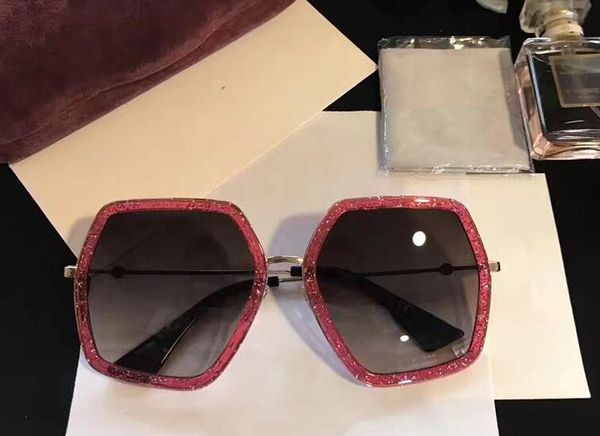 

fashion luxury women designer sunglasses square big frame summer generous style mixed color frame uv protection lenses, White;black