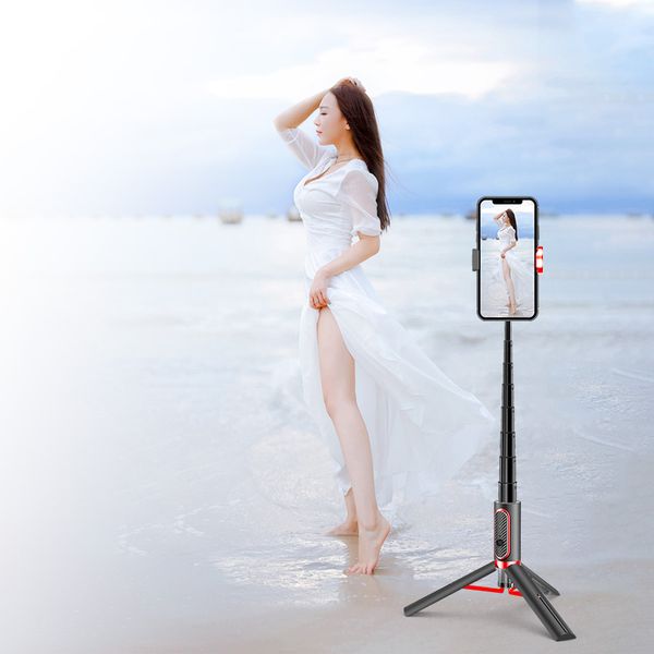 

expandable selfie stick bluetooth tripod 3 in 1 handheld pocket selfie stick