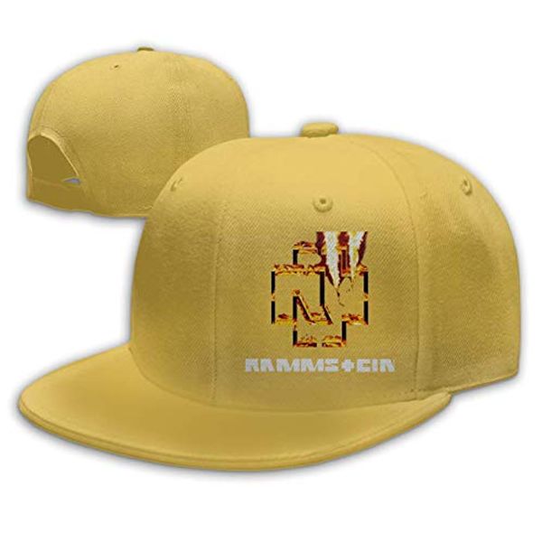

disar-t ram ms tein band till radio adjustable baseball caps sports outdoors snapback cap summer hat hip hop fitted cap fashion, Blue;gray