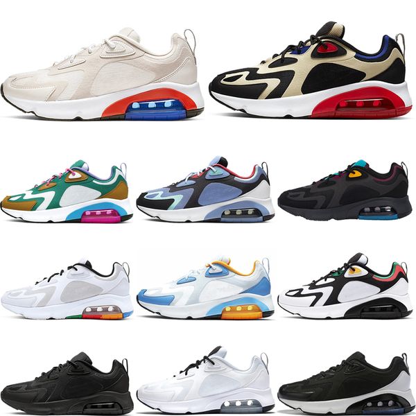 

women men running shoes 200 vast grey desert sand royal pulse triple black mens trainers athletic outdoor sports sneakers 40-46