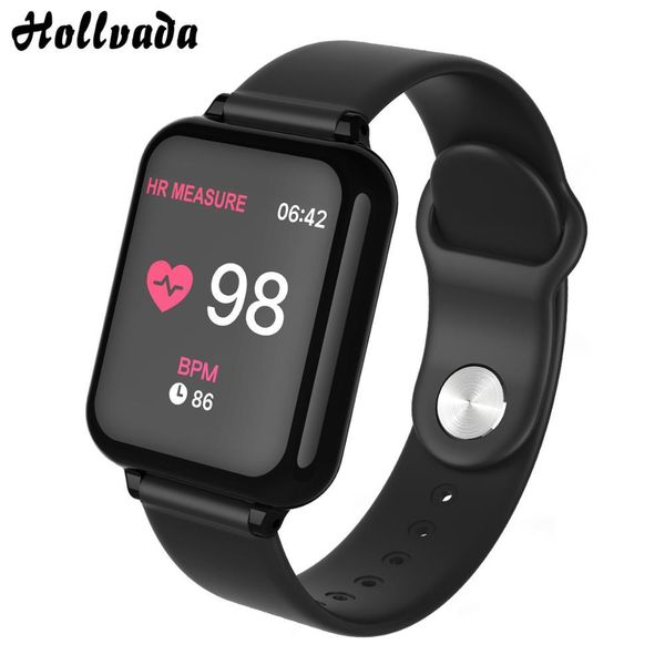 

b57 waterproof smart wristband bluetooth heart rate blood pressure blood oxygen wearable watch multiple sport mode smartwatch, Slivery;brown