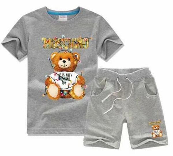 

новый 2020 летний детская одежда для мальчиков и девочек дизайнер футболки и шорты костюм бренд спортивные костюмы детская одежда набор, White