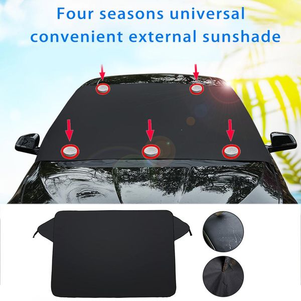 

car sunshade folding aluminum foil insulation sun block magnet large sun block car glass sunshade visor