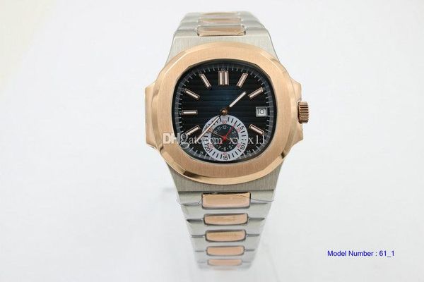 

man automatic mechanical watch. silver gold stainless steel case. automatic self-moving movement 5980r men's wristwatches, Slivery;brown