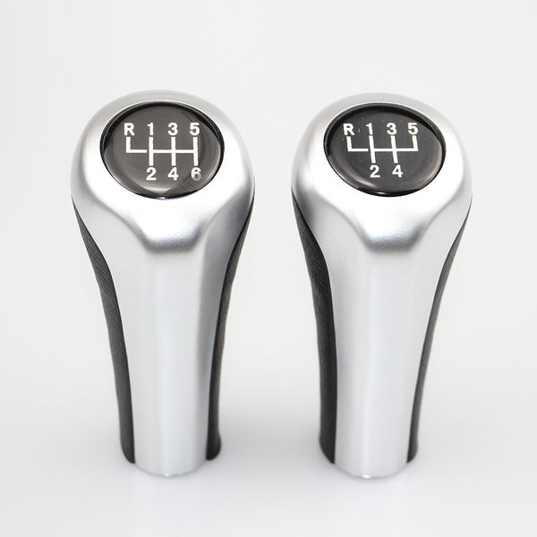 

gear shift knob for 1 3 5 6 series e46 e53 e60 e61 e63 e65 e81 e82 e83 e87 e90 e91 e92 x1 x3 x5 m chromed matte silver
